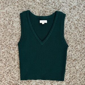 LA Hearts/PacSun Teal Cropped Sweater Vest